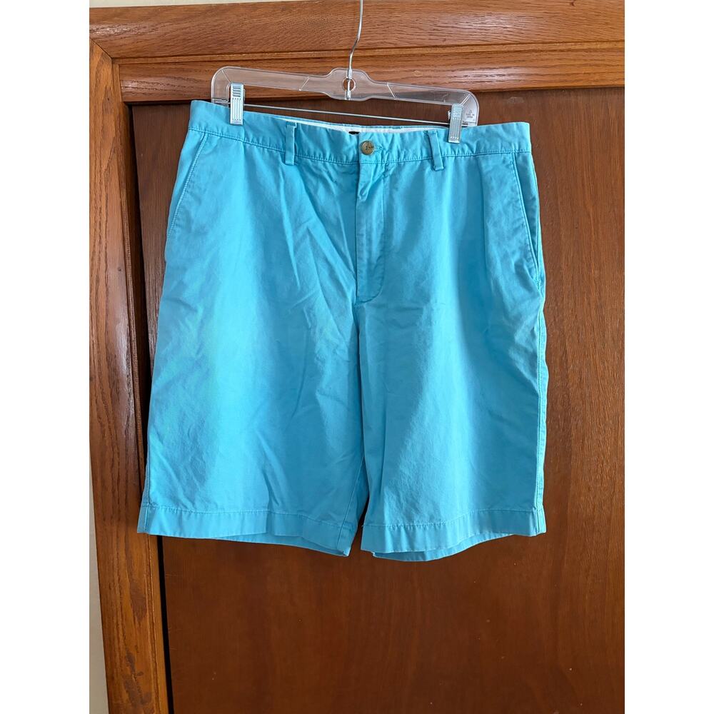 Banana Republic Men’s Blue Chino Shorts Size 35 Casual Flat Front